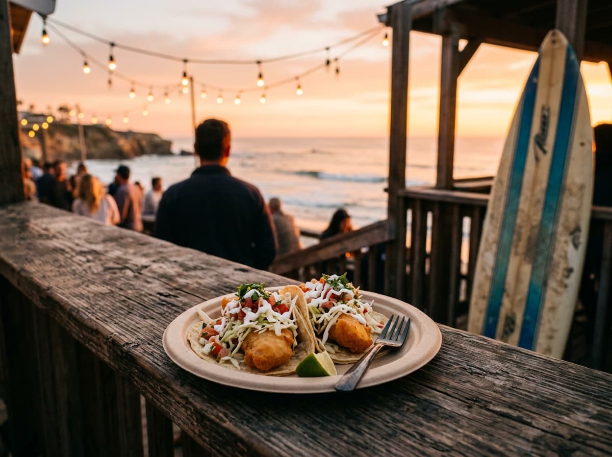 Beachside taco shack in San Diego