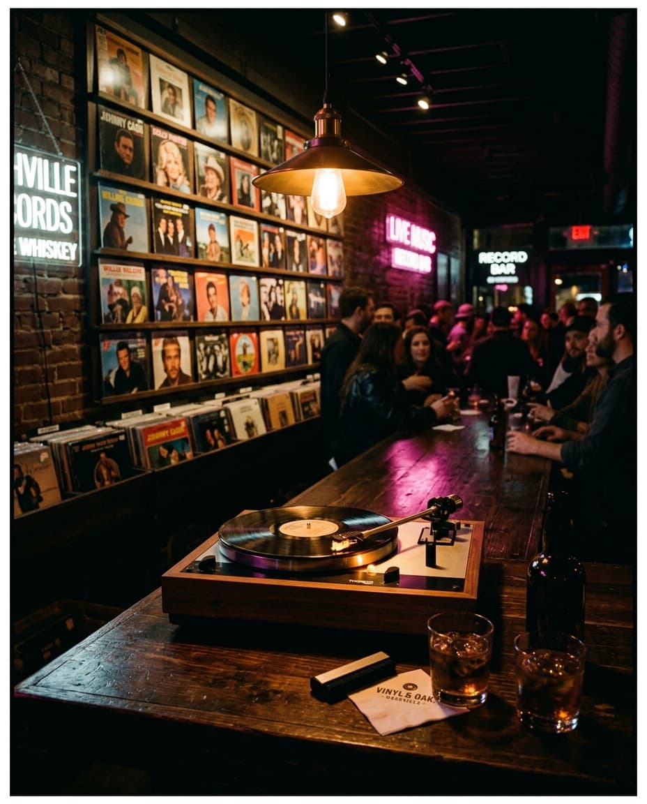 Sunday Vinyl — Vinyl bar / hot chicken / open late